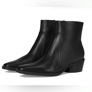 Dolce Vita Women’s Fahari H2O Waterproof  Black Leather Ankle Boots, size 6.5